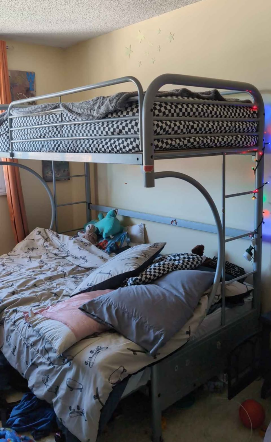 Metal Bunk Bed- single over double
