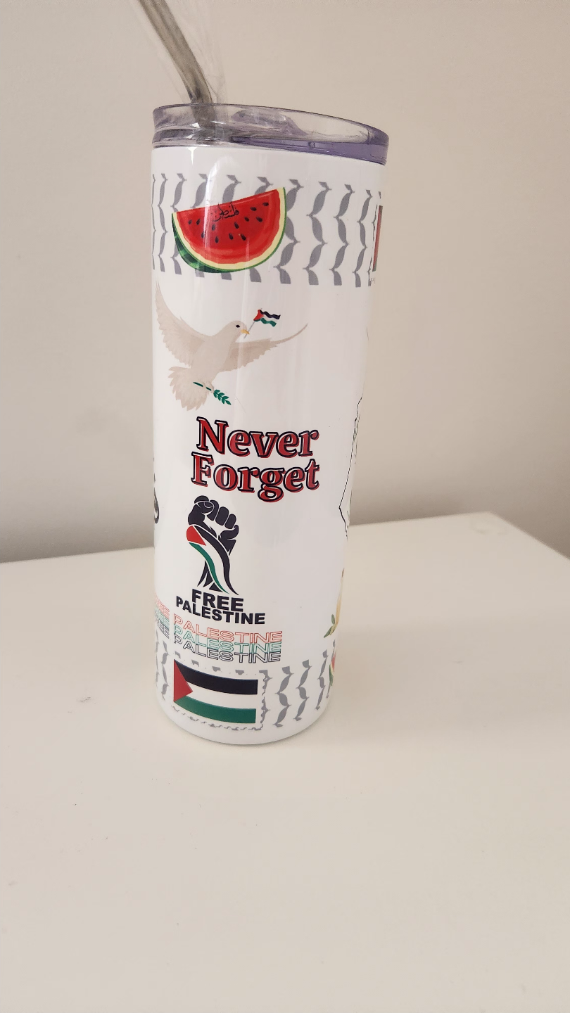 Palestine Themed Tumbler with Straw - photo 2