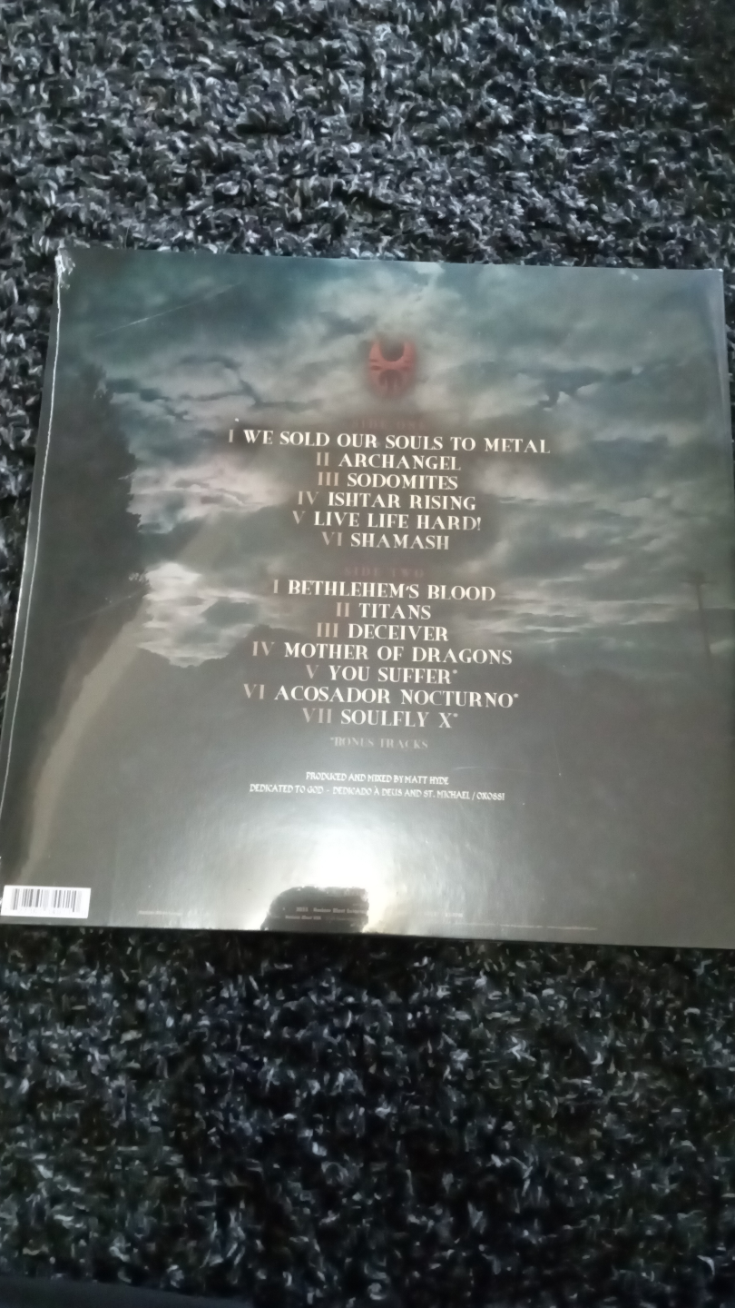 Autographed Soulfly Archangel Vinyl - photo 2