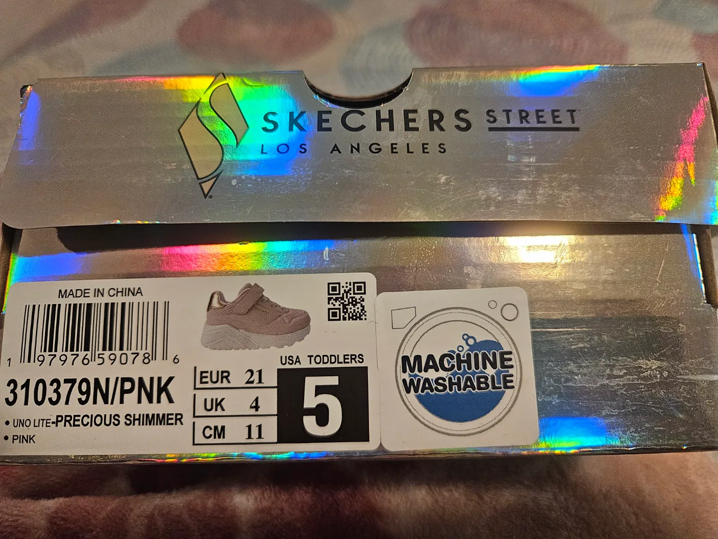 Skechers Street Los Angeles Pink Toddler Sneakers Size 6 image indicator(6)