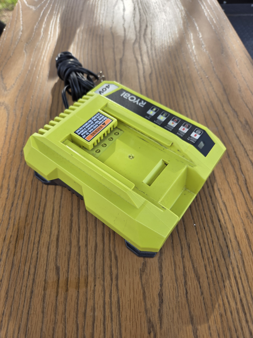 Ryobi 40V Lithium-ion Battery Charger - photo 2