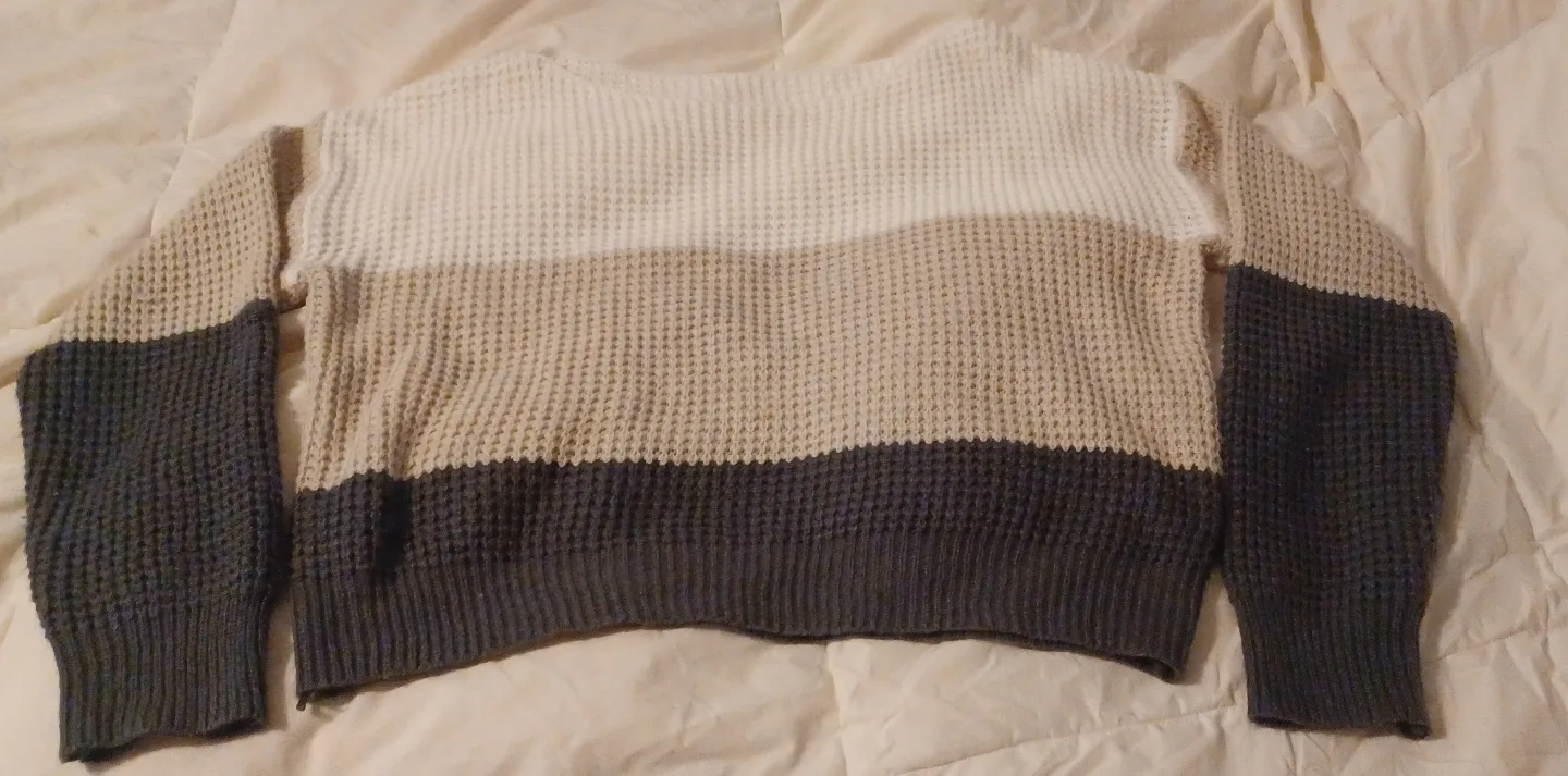 Women's Colour Block Waffle Knit Sweater image indicator(2)