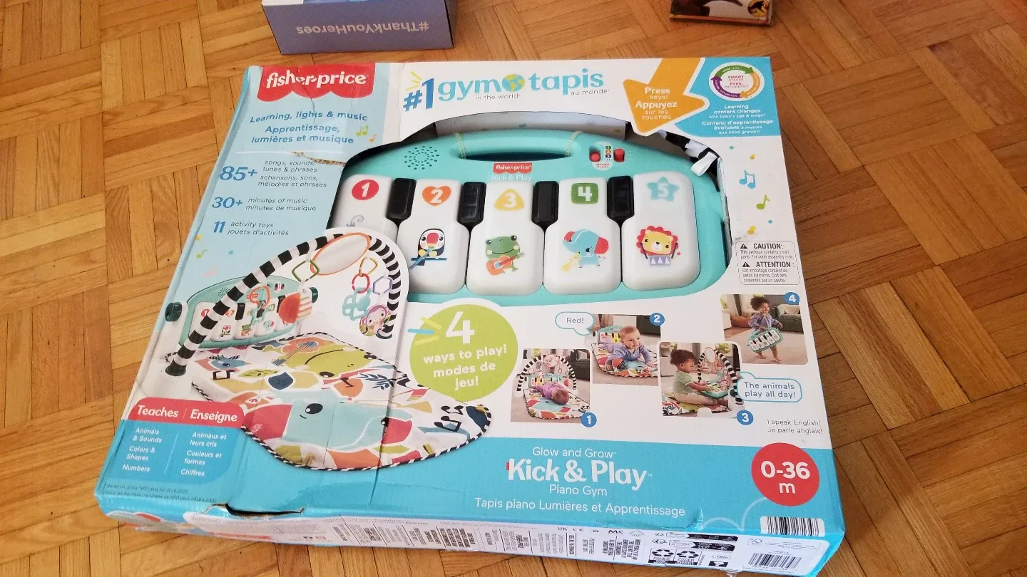 Fisher-Price Glow & Grow Kick & Play Piano Gym thumbnail