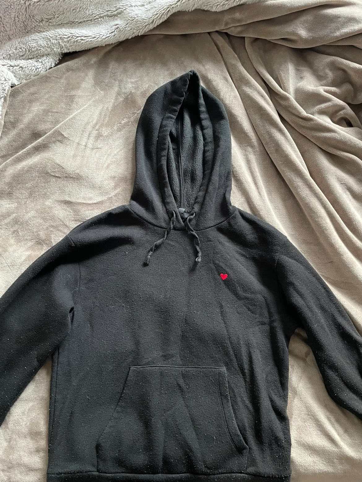 Black Hoodie with Heart thumbnail