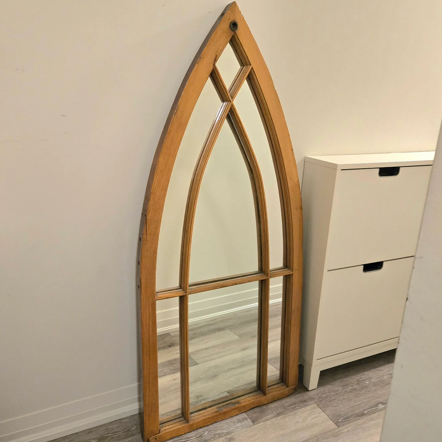 Antique Wooden Arch Mirror thumbnail