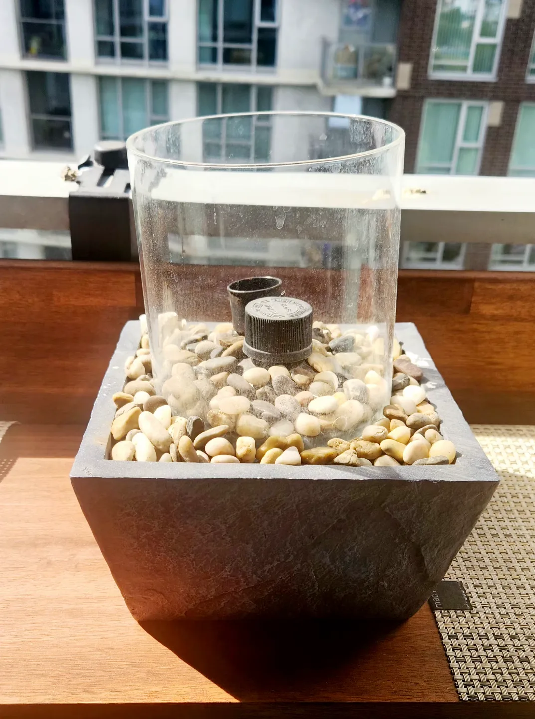 Outdoor Stone Tabletop Citronella Fire Bowl image indicator(2)