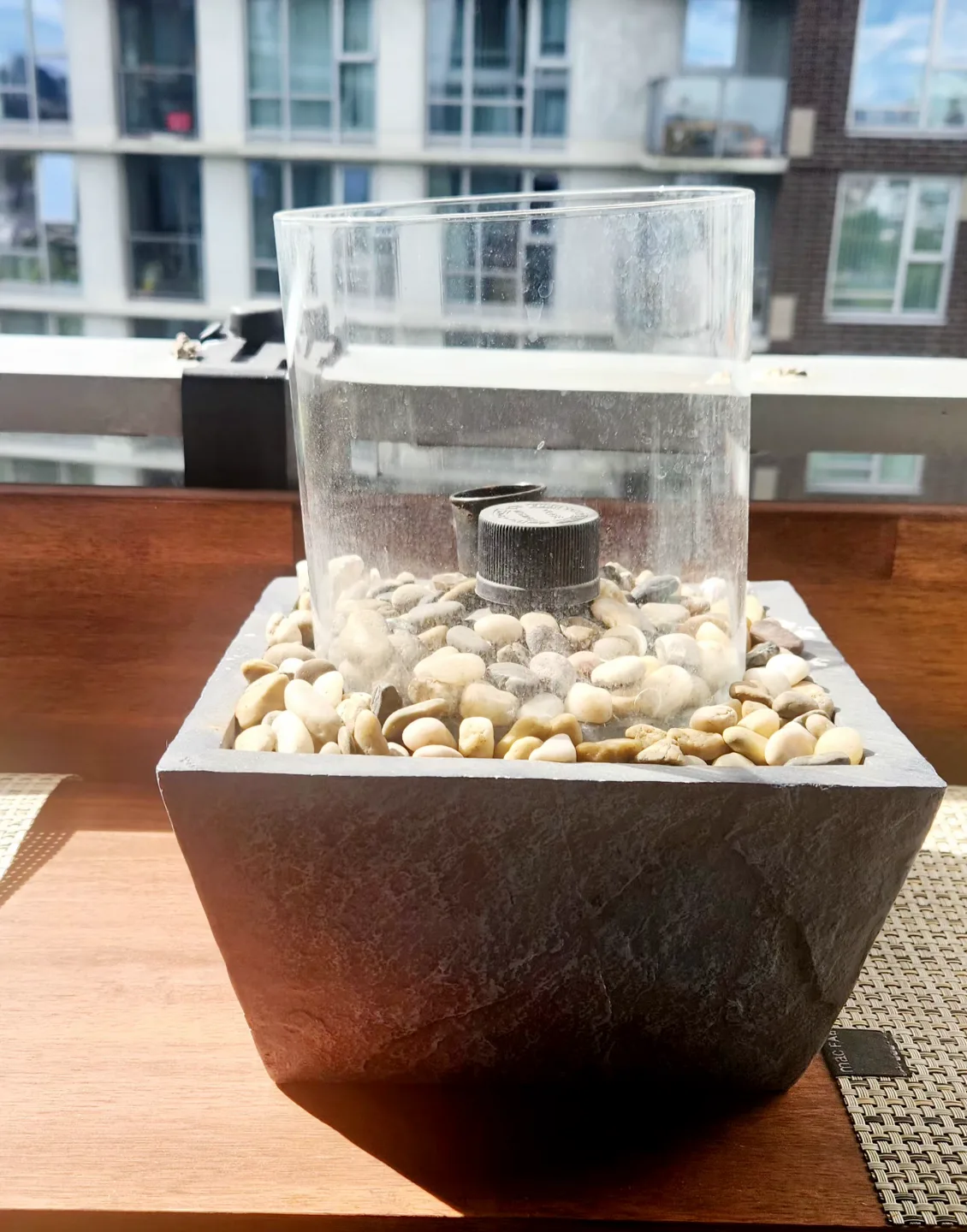 Outdoor Stone Tabletop Citronella Fire Bowl image indicator(6)