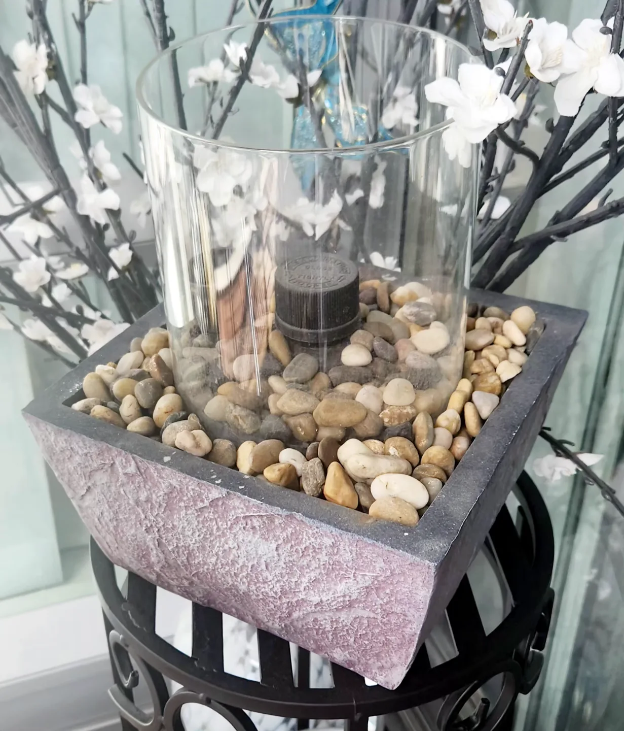 Outdoor Stone Tabletop Citronella Fire Bowl image indicator(8)