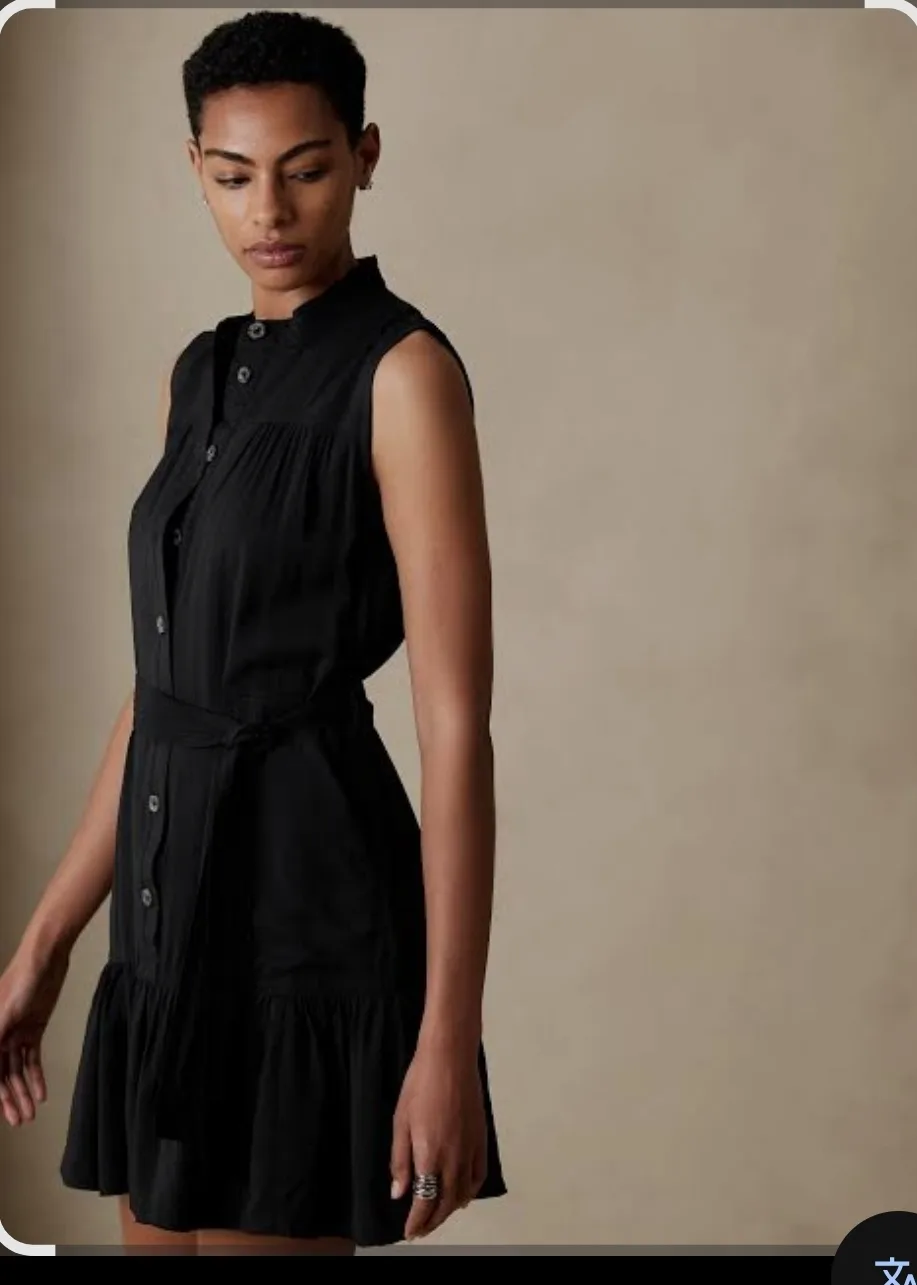 Banana Republic Flounce-Hem mini shirtdress image indicator(5)