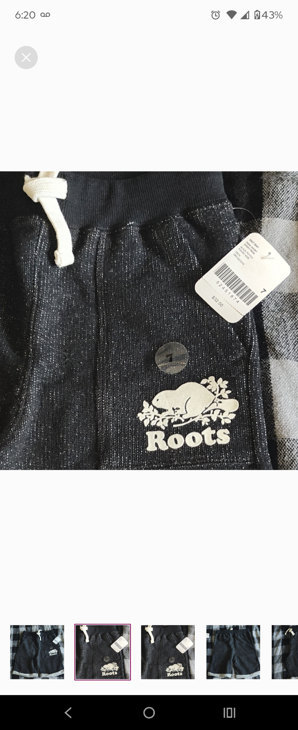Roots Boys Shorts Size 7 - photo 4