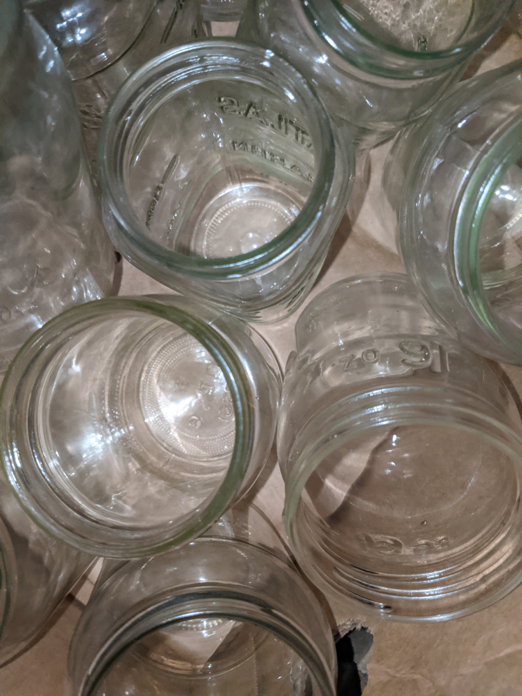 Bulk Lot of Glass canning Jars - photo 3