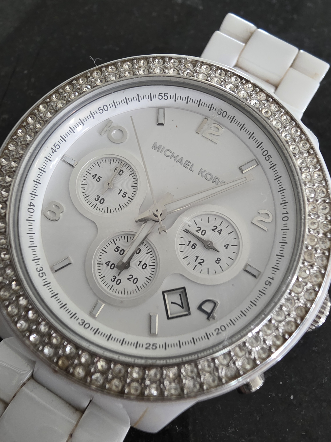 Michael Kors White Ceramic Chronograph Watch - photo 2