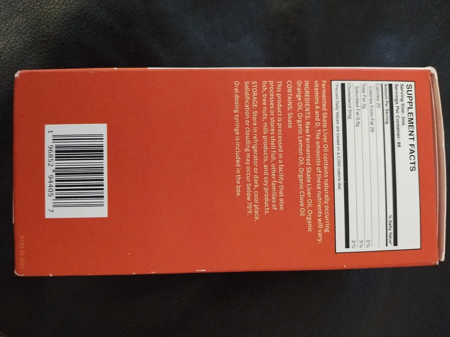 Green Pasture Fermented Skate Liver Oil - Orange Flavour - 180ml image indicator(5)