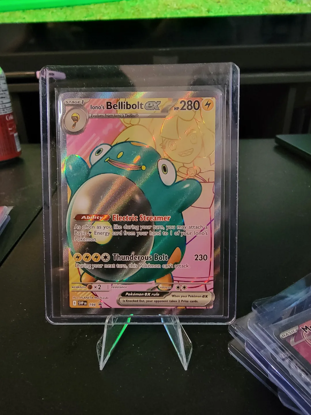 Iono's Bellibolt VMAX Pokemon Card -  Excellent Condition thumbnail