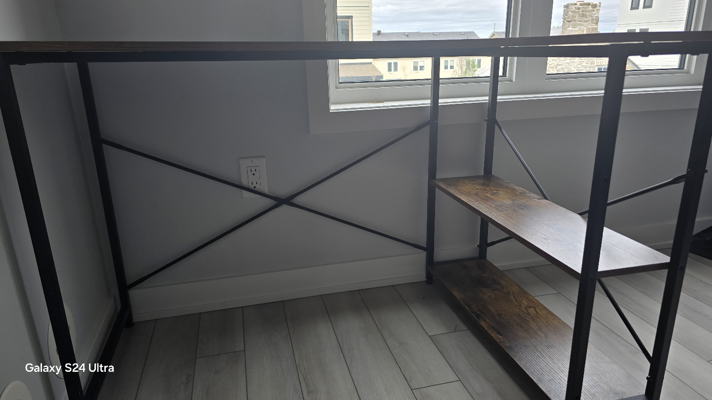 Corner Computer Desk with Shelves