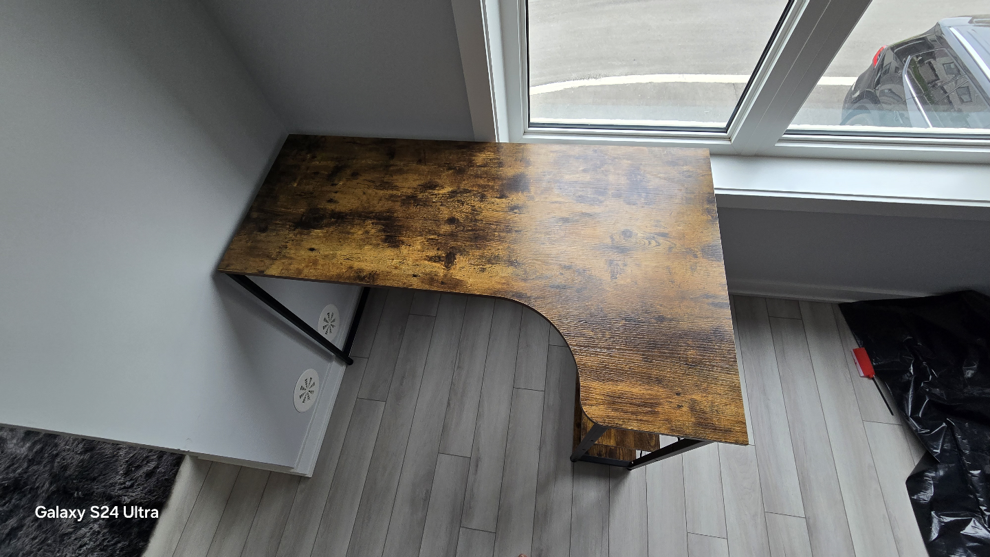 Corner Computer Desk with Shelves - photo 4