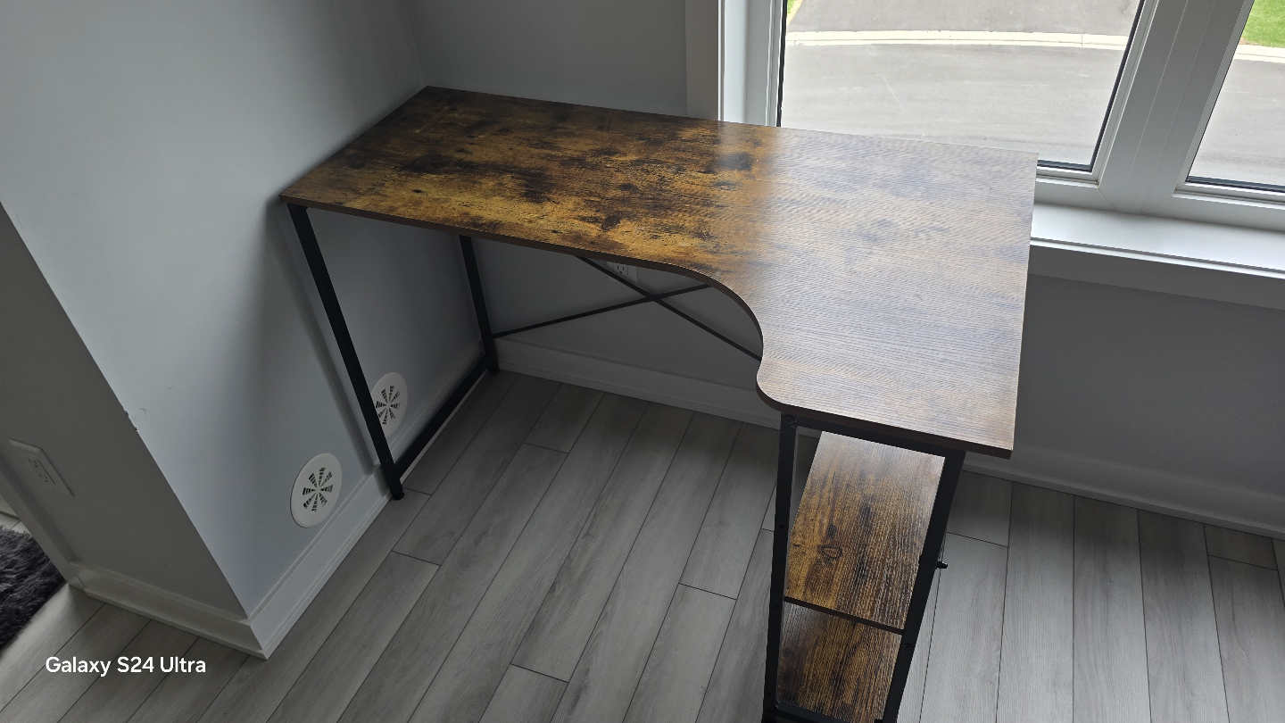 Corner Computer Desk with Shelves - photo 5