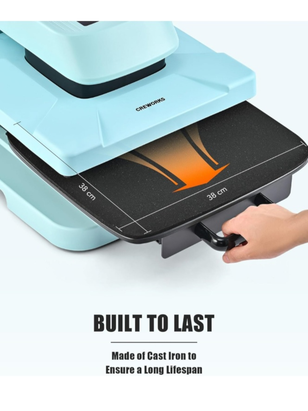15"x15" CrewWorks Auto Heat Press Machine - Mint Green - photo 5
