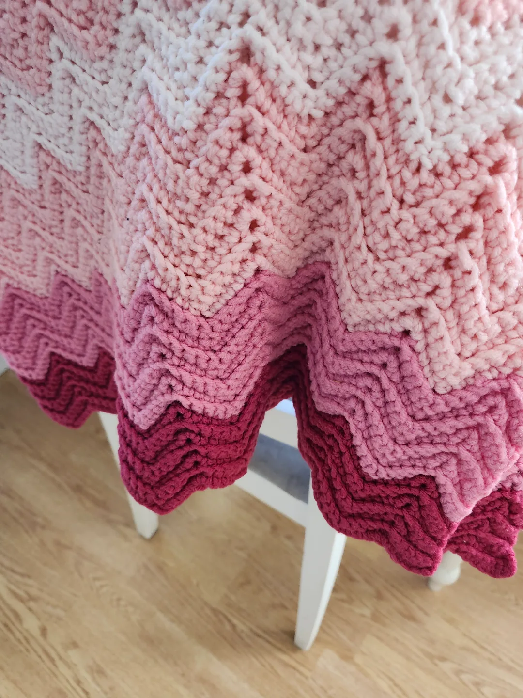 Handmade Chevron Baby Blanket thumbnail
