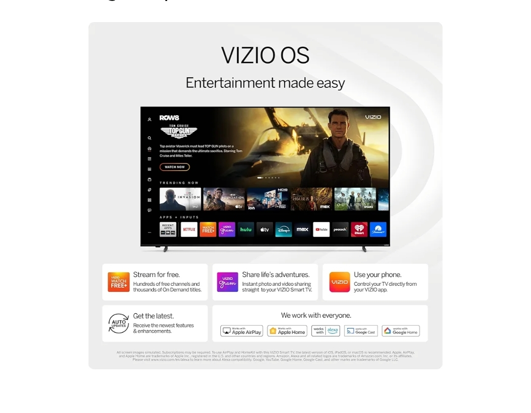 VIZIO 40-inch Full HD 1080p Smart TV with Bluetooth - photo 5