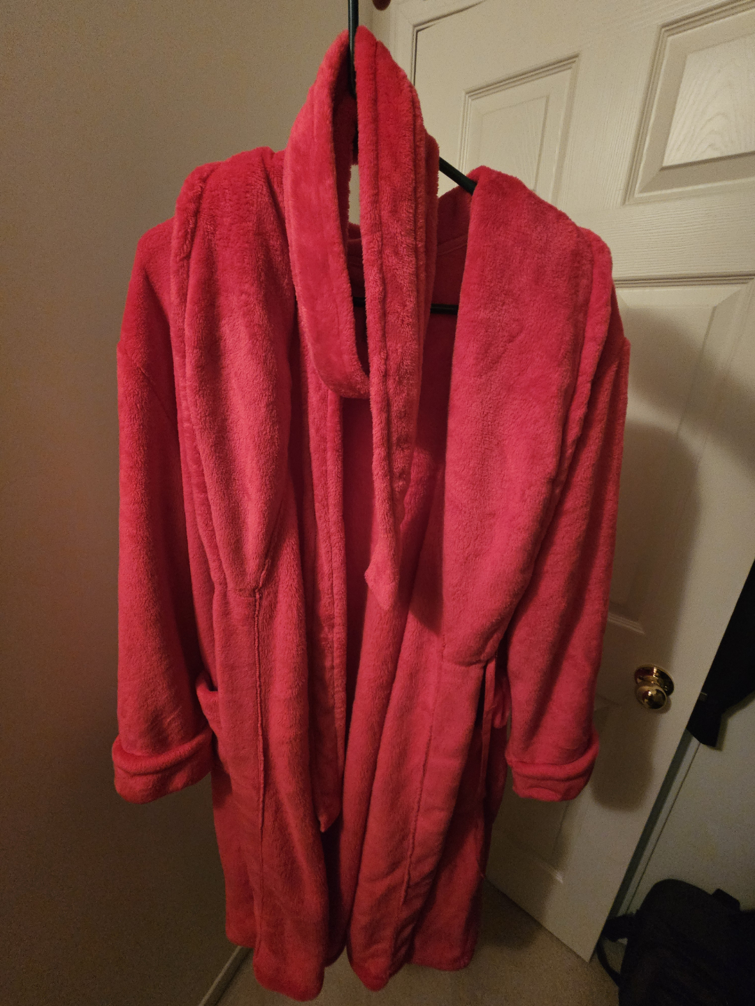 Bright Pink Fleece Robe