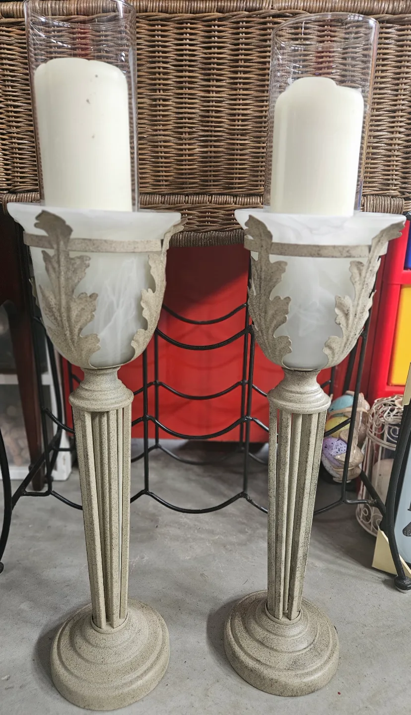 Pair of Elegant Candle Holders thumbnail