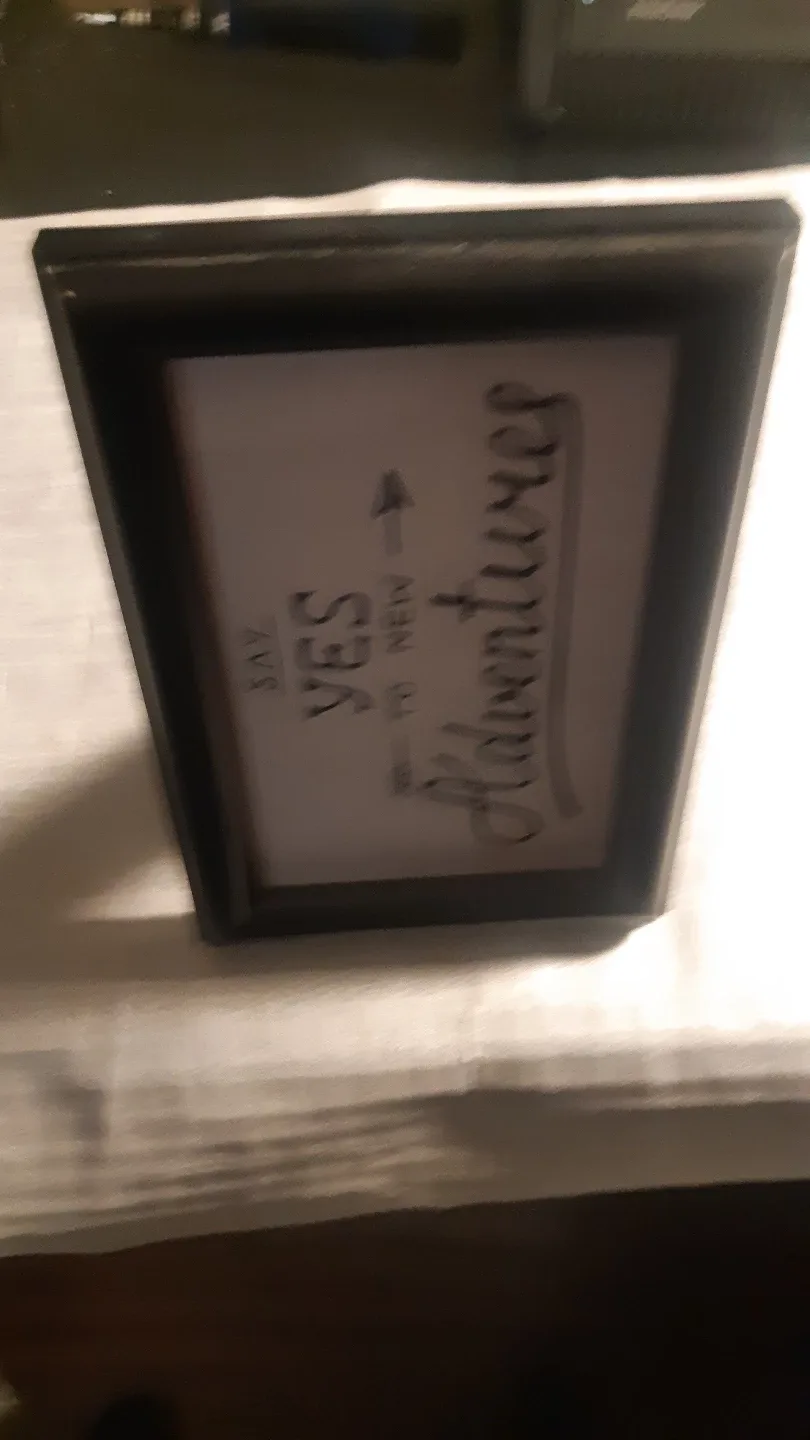 Framed Inspirational Quote - Say Yes to New Adventures image indicator(3)