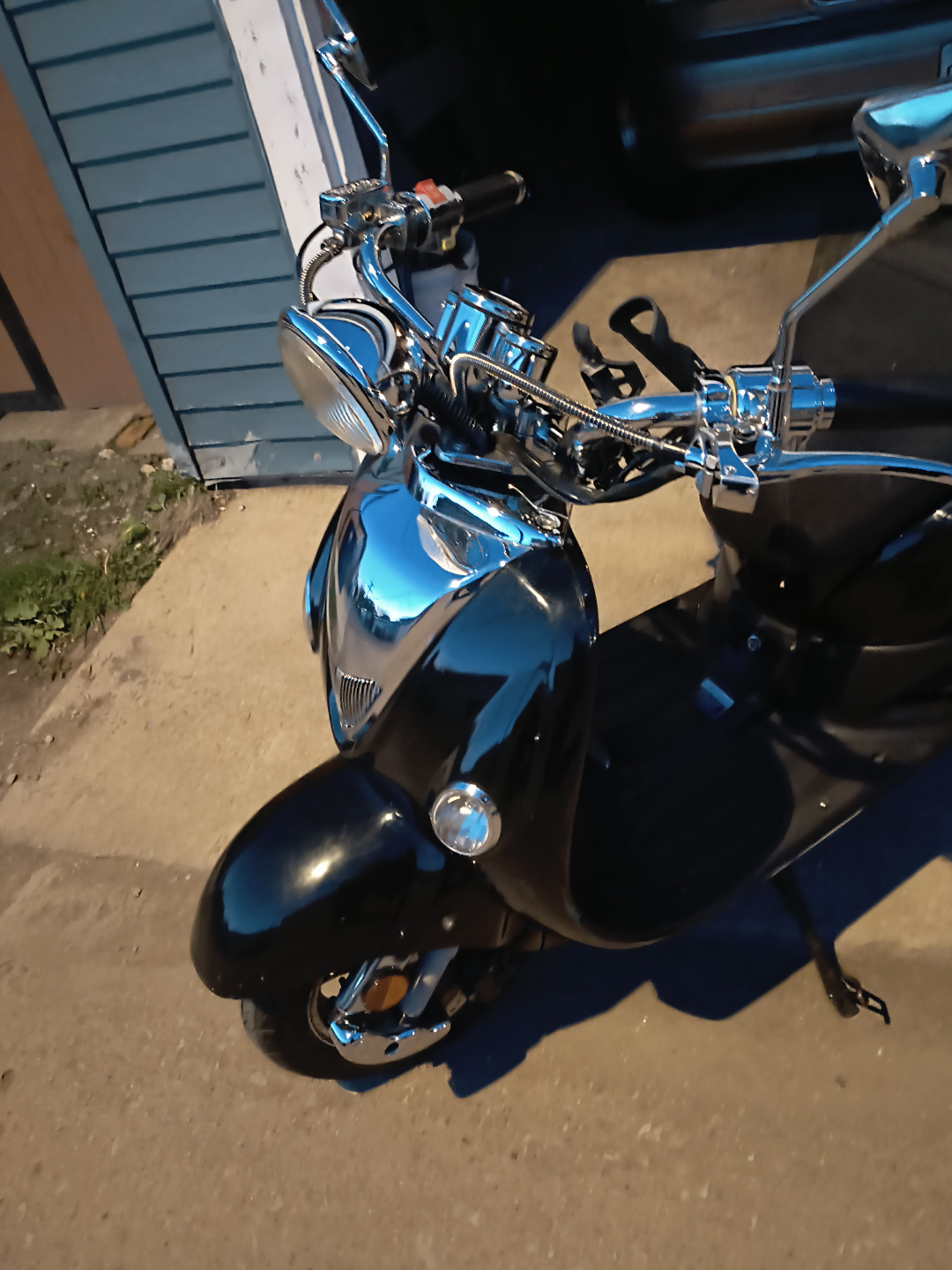 Black Scooter with Chrome Accents - photo 5