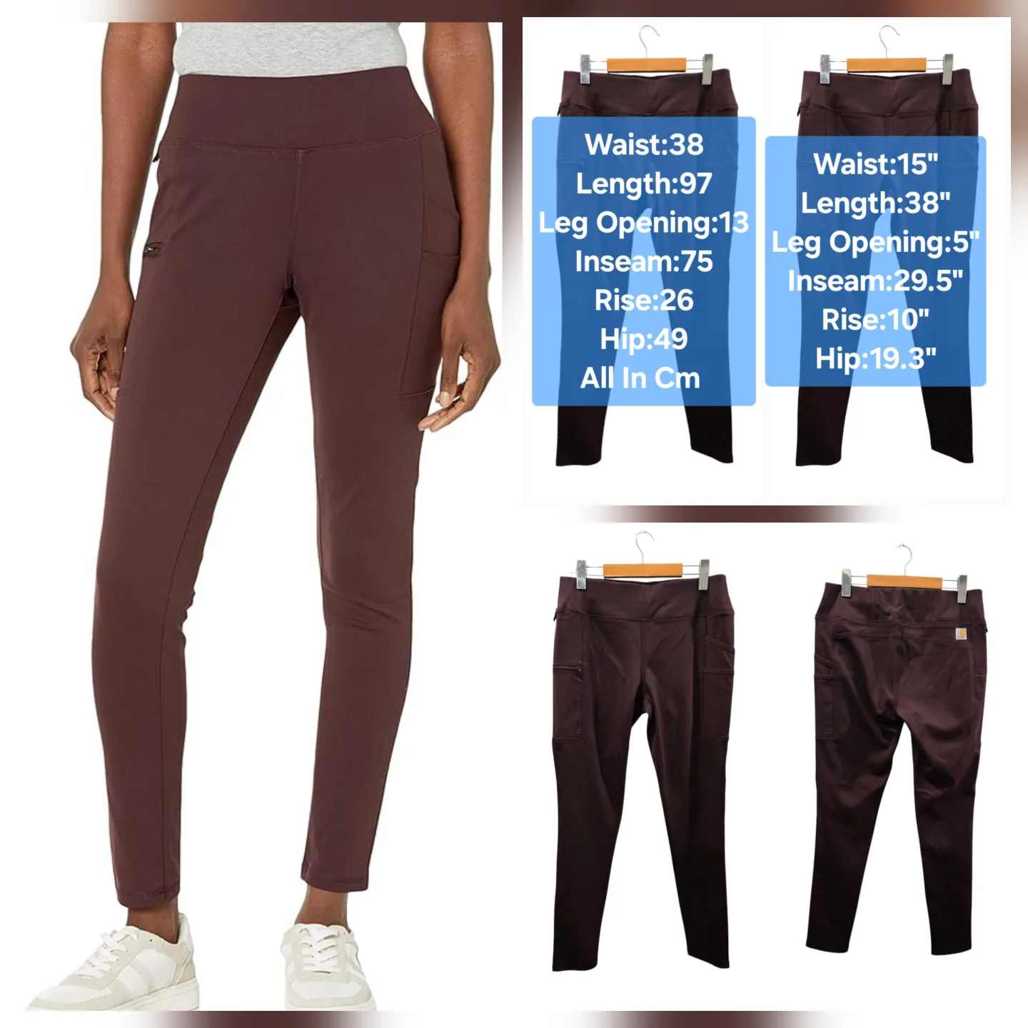 Carhartt Force Fitted Utility Leggings Size M thumbnail