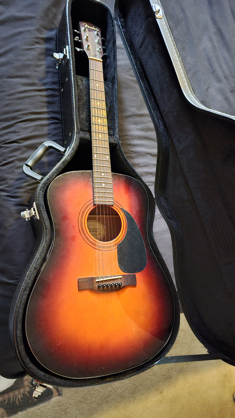 Fender CD-60 SBST Acoustic Guitar with Case - photo 2