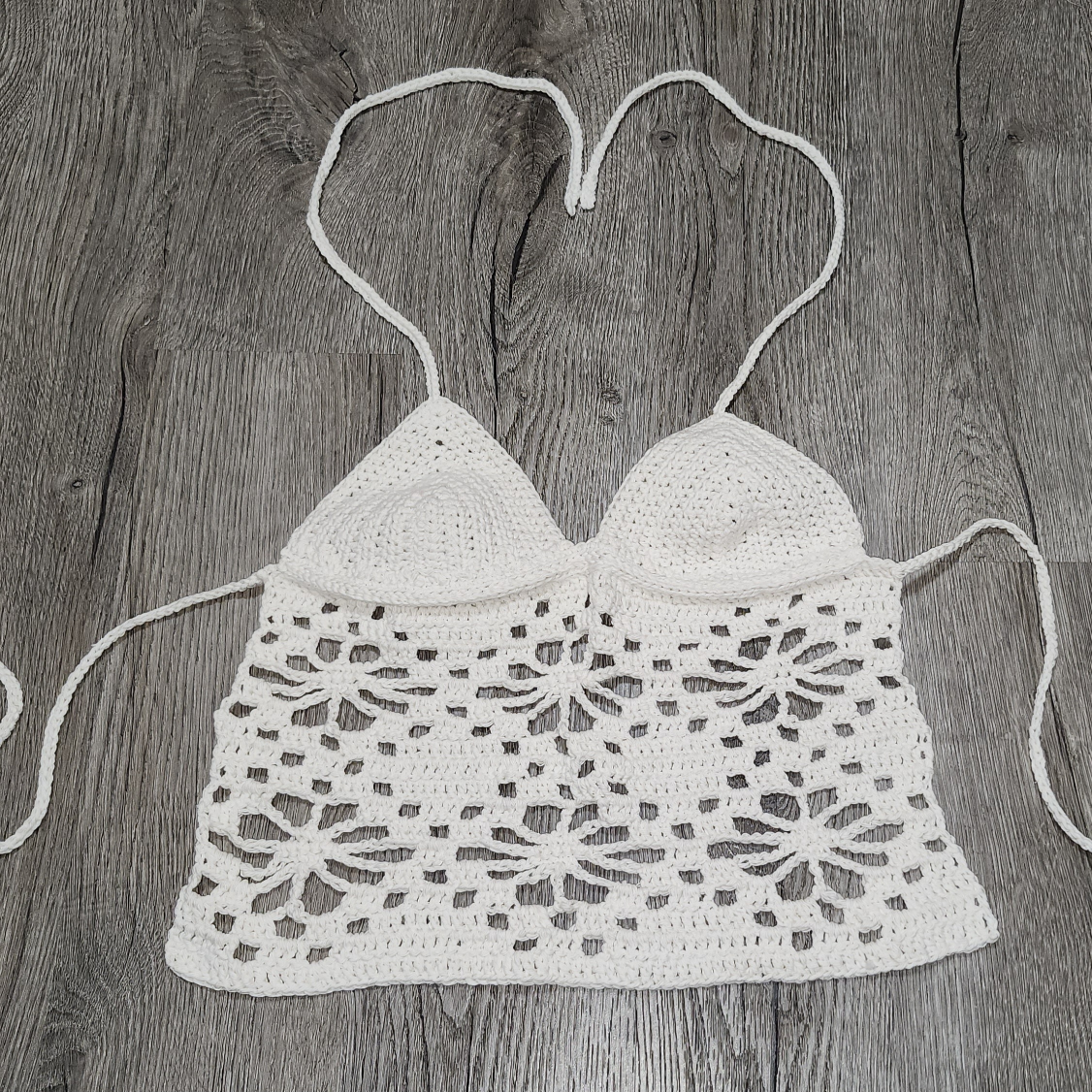 Handmade Crochet Backless Halter Top - photo 2