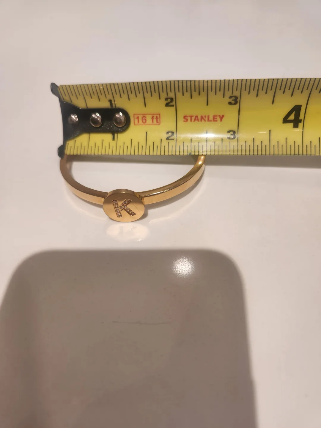 Gold Plated Initial K Bracelet image indicator(5)