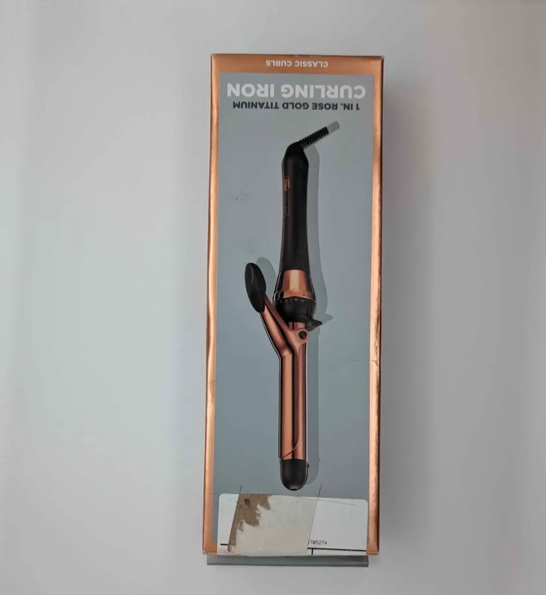 The Pro Infiniti Pro 1 inch Rose Gold Titanium Curling Iron image indicator(2)