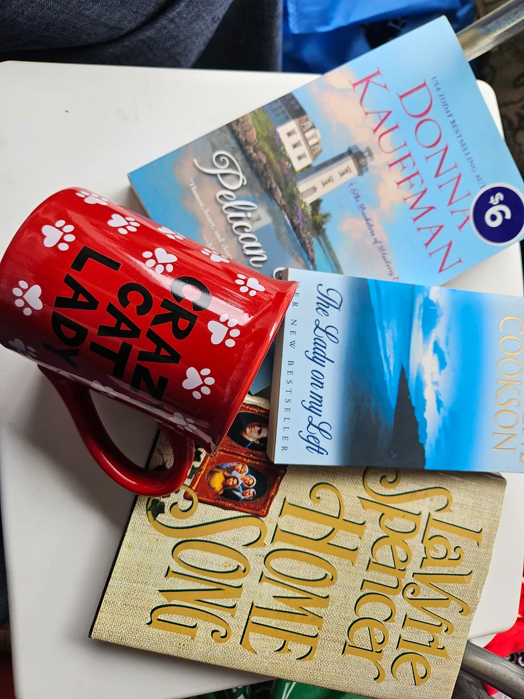 Red Cat-Themed Coffee Mug