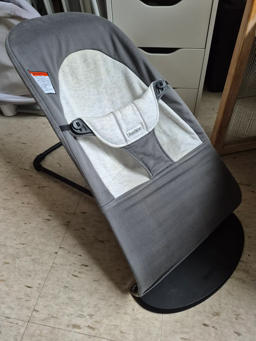 BabyBjorn Bliss Baby Bouncer - Grey thumbnail