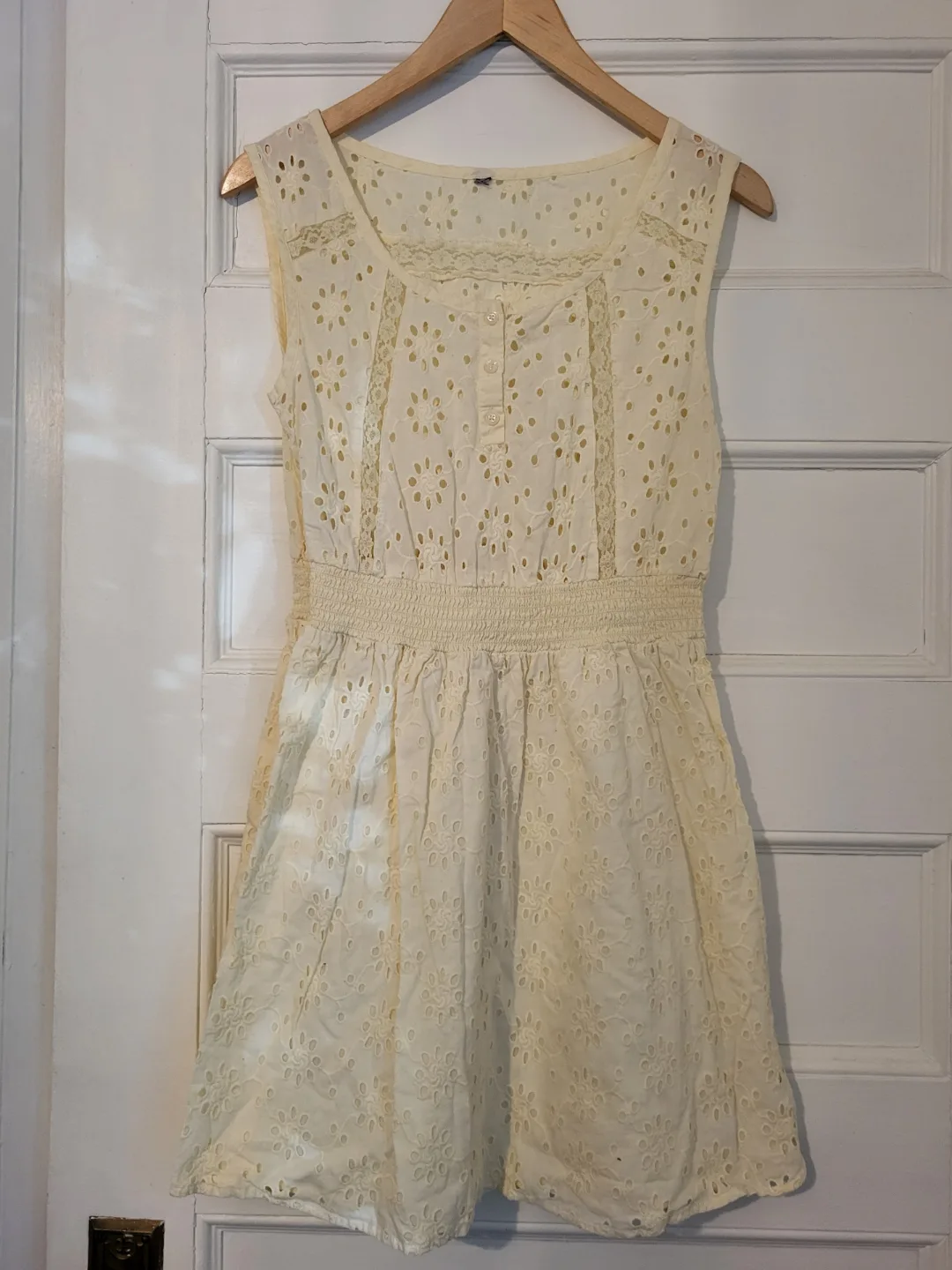 ❣️ 100% Cotton Summer Dress Pepe London Lemon Yellow Size S image indicator(2)