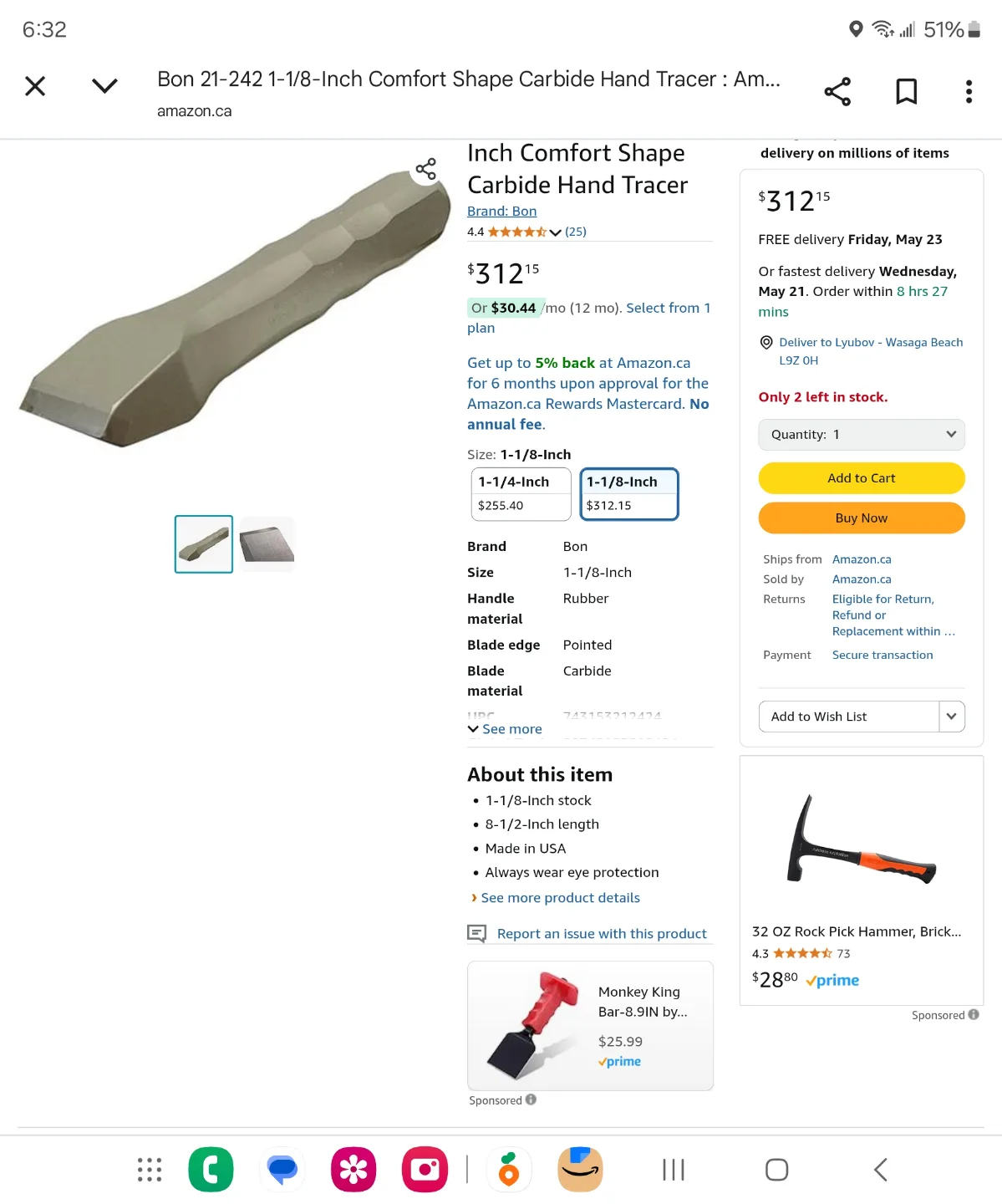 Carbide tipped tracer chisel image indicator(4)
