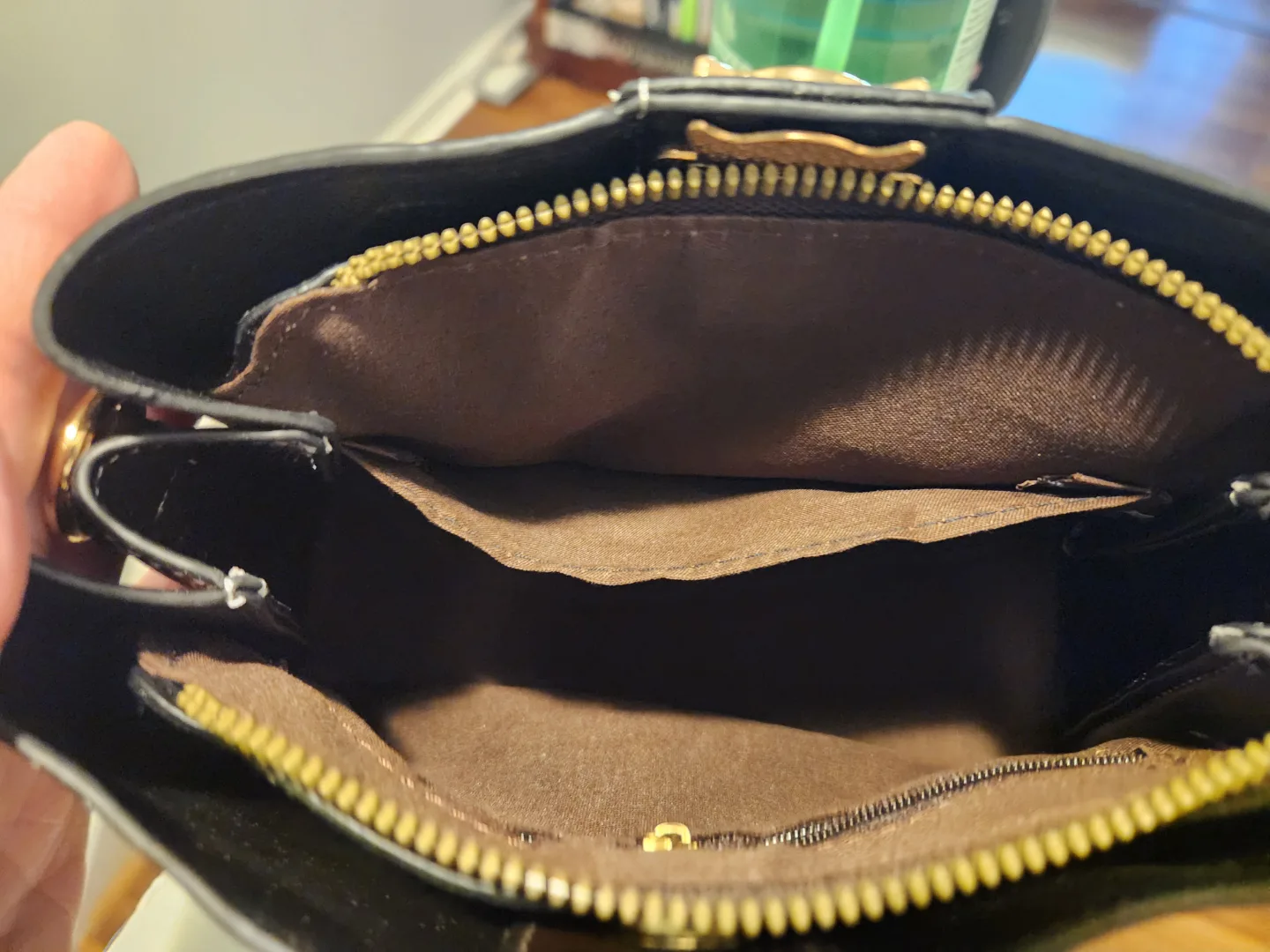 Stylish Brown Handbag with Adjustable Strap image indicator(2)