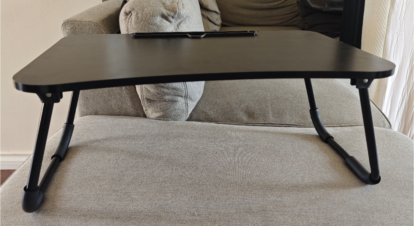 Black Laptop Table - Foldable Bed Tray - photo 3