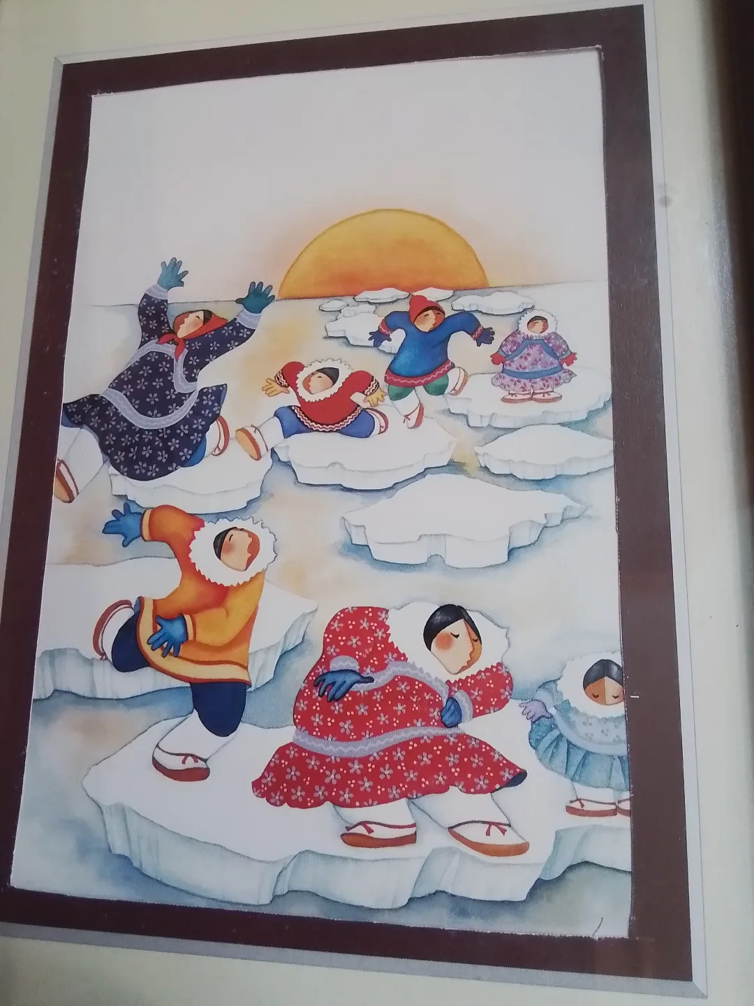 Barbara Lavallee 1996 "Arctic Hopscotch" Signed Framed Print image indicator(3)