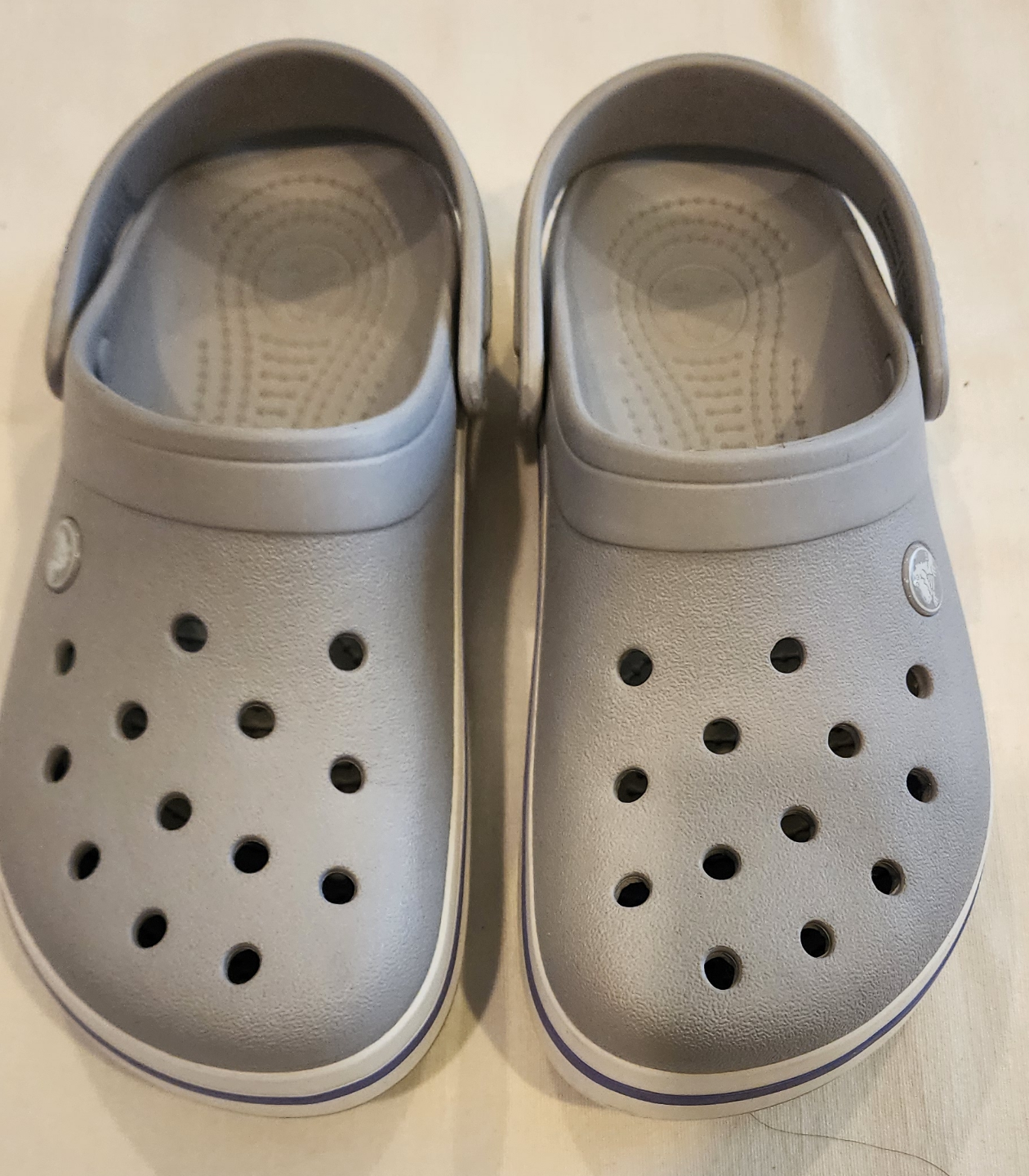 Women's Crocs Size 8 Grey Clogs