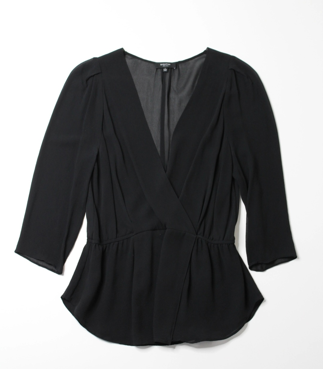 Ariztia Babaton Black 100% Silk Blouse 🧡 - photo 3