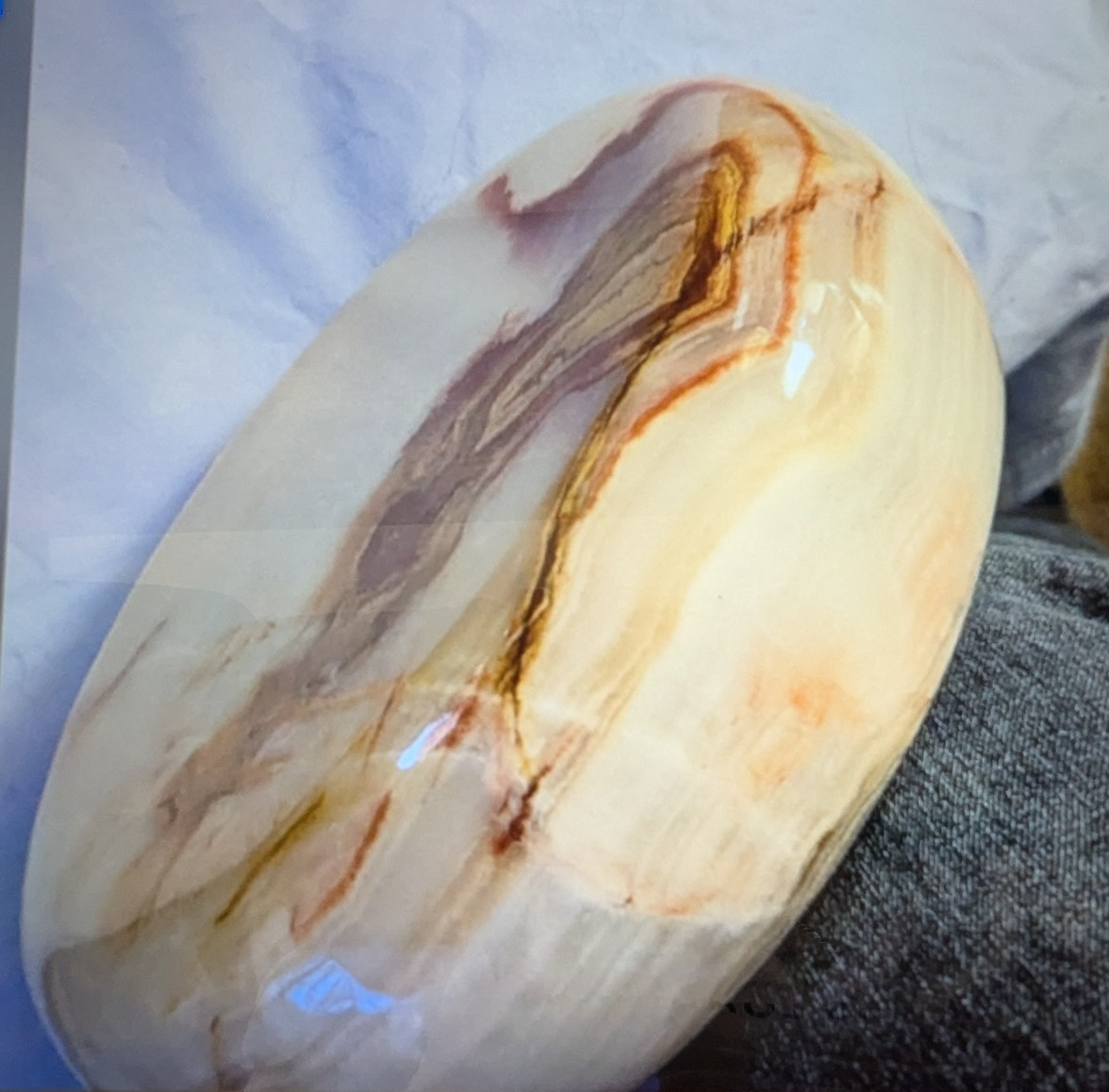 Onyx fruit bowl with carved fruit - photo 3