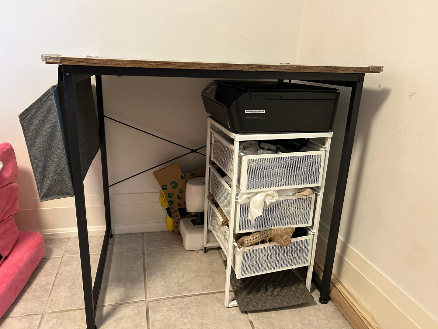 Rustic Brown Computer Desk - photo 3