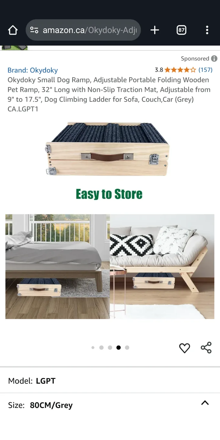 Wooden Ramp for Dogs / Cats image indicator(6)