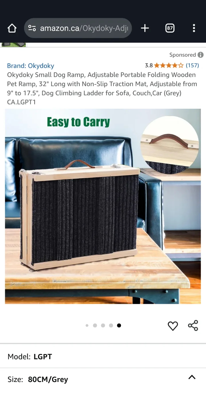 Wooden Ramp for Dogs / Cats image indicator(7)