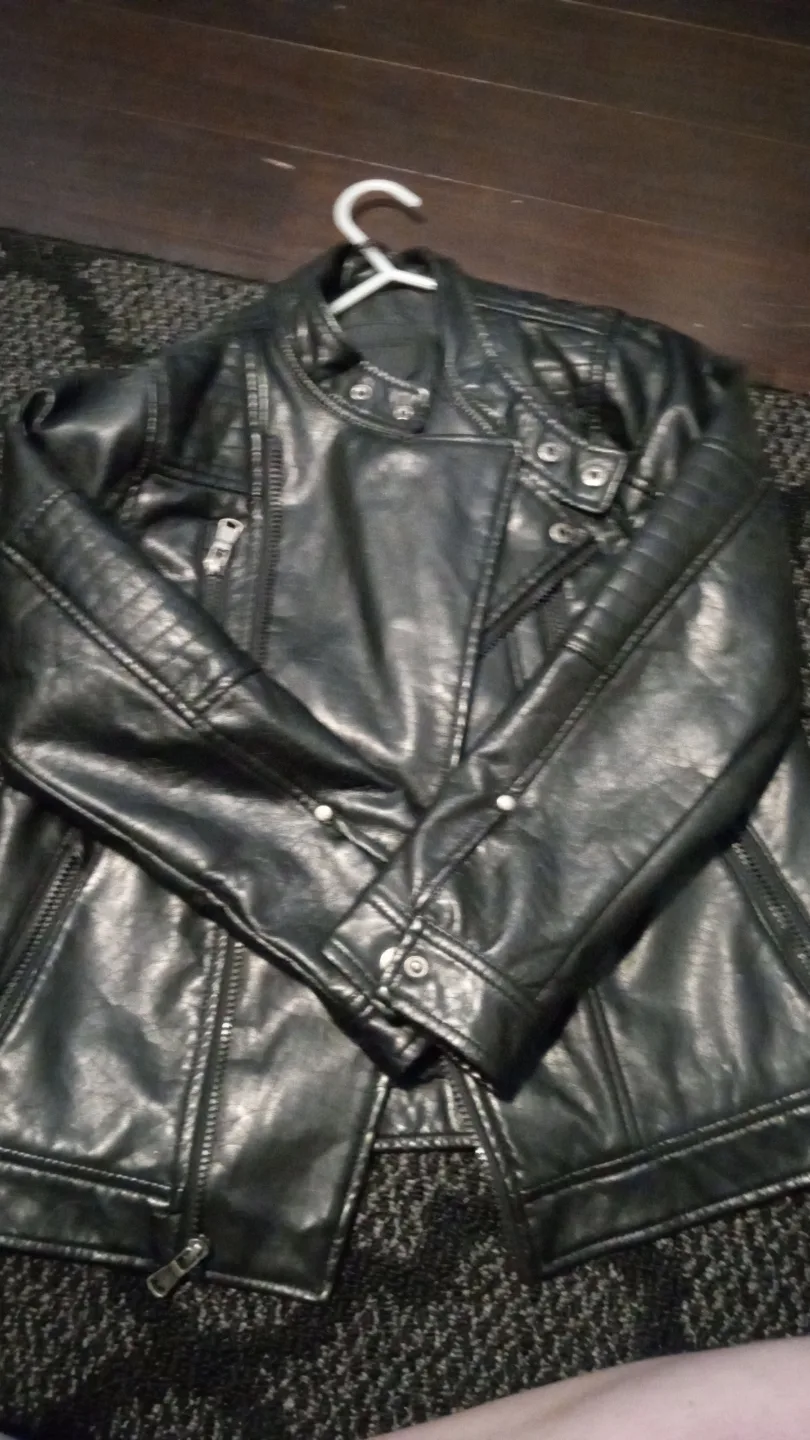Urban Republic Men's Black Leather Jacket thumbnail