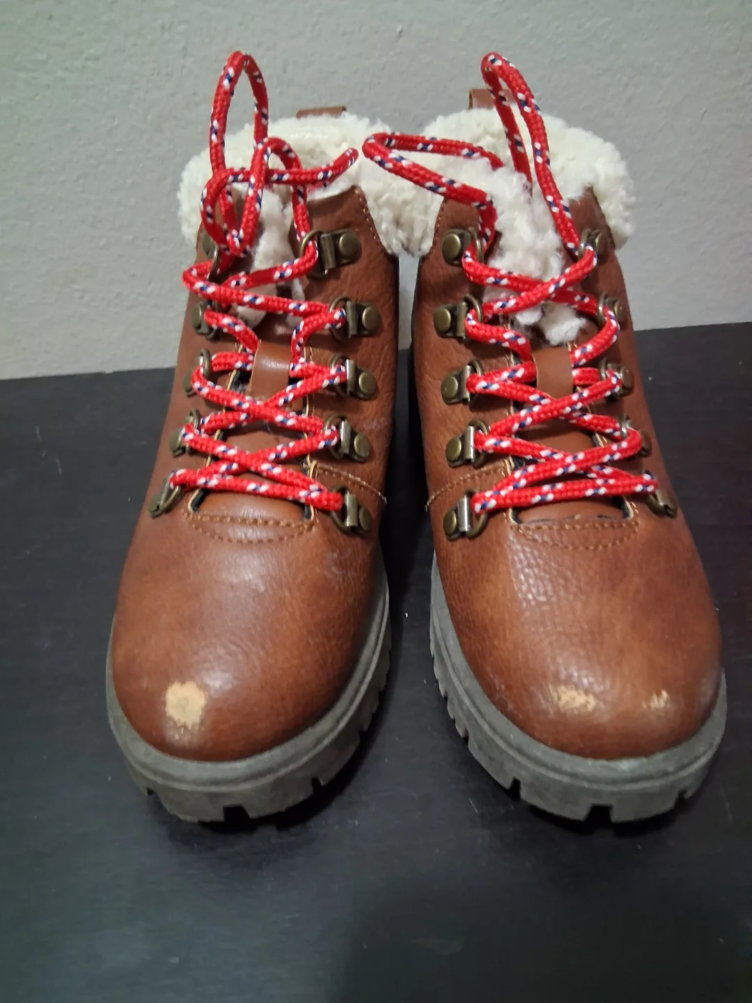 Joe Fresh Brown Hiking Boots Size 12 ##freecycle thumbnail