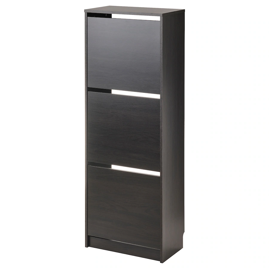 IKEA Bissa Shoe Cabinet - Black-Brown