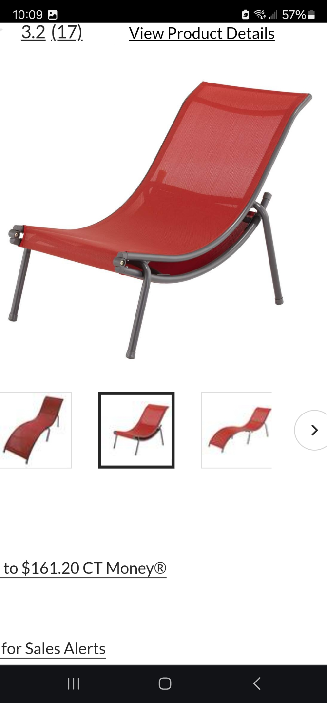 Red Sling Lounge Chair - photo 5